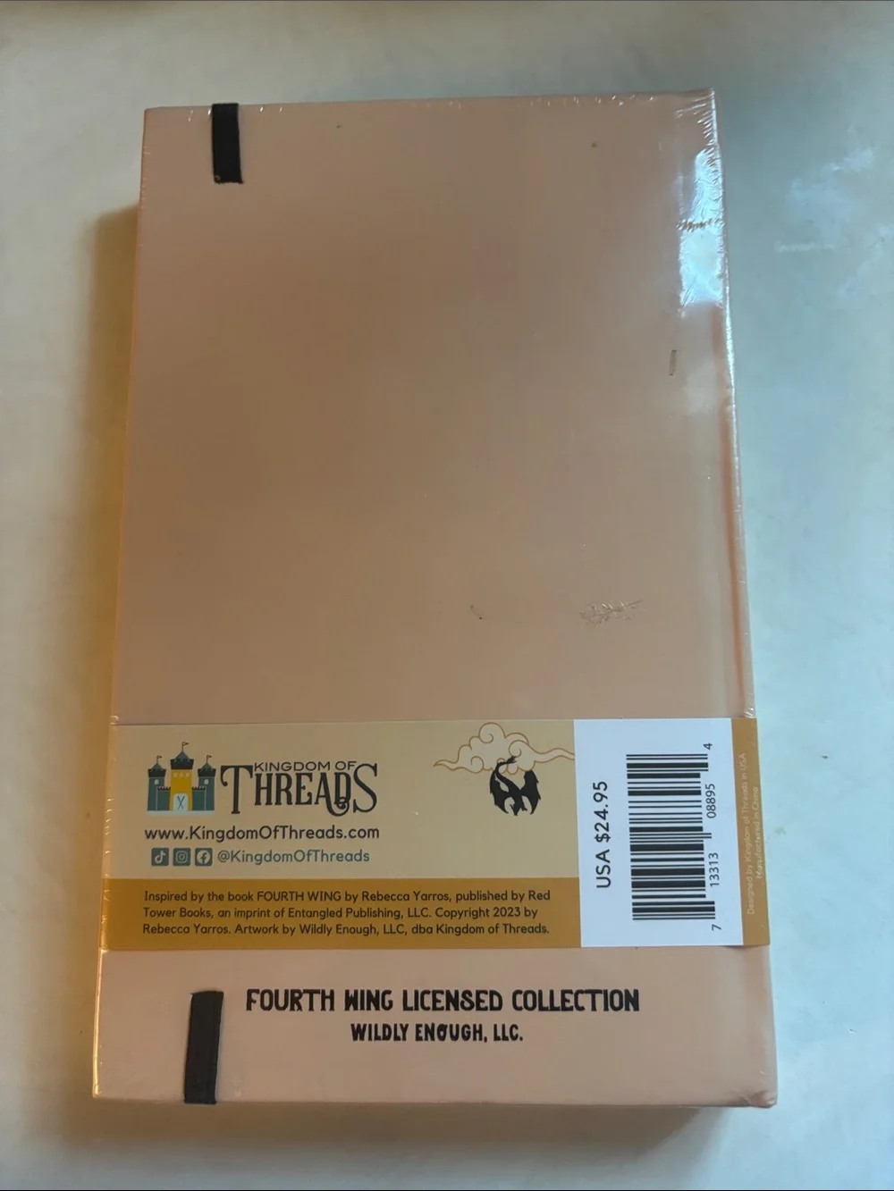 Navarre Library Confidential Notebook - Blush Pink